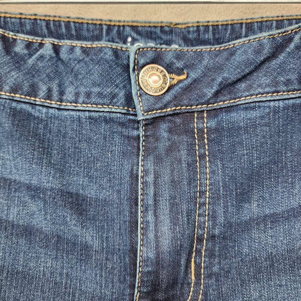 Maurices Jeans 16W Classic Flare Mid Rise Stretch Denim Dark Wash 38x30 NWT - Picture 5 of 16